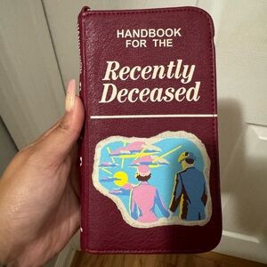 Hot topic tech wallet Beetlejuice handbook for the recently deceased